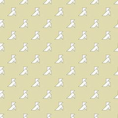 seamless pattern with paper cranes