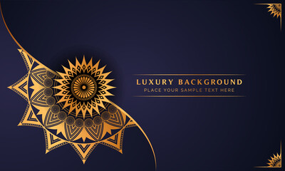Luxury mandala background with golden arabesque pattern arabic islamic east style. decorative mandala for print, poster, cover, brochure, flyer, banner 