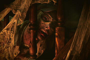 zombie sneaks into the house