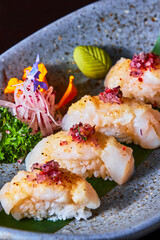 Sushi piece / White Fish Nigiri.