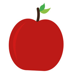 Isolated red apple icon. Fruit icon - Vector