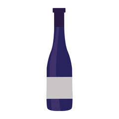 Isolated wine bottle icon. Drink incon - vector