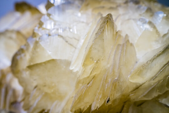 Closeup of a natural calcite like looking crystal