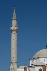 mosque and minaret for islamic worship