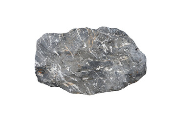 Limestone rock isolated on a white background, that found along the coast of Thailand