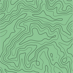 Abstract Topographic Contour Map Template. Abstract composition of black circles and lines on a white background. EPS10 Vector