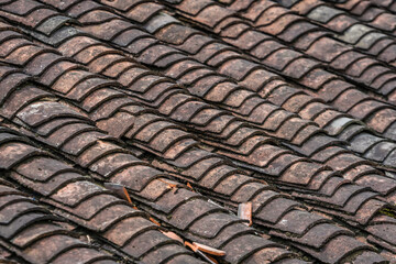 Tiles of old buildings in Fenghaung