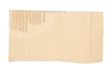 ?ardboard piece isolated on white background