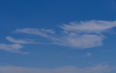 Blue sky with clouds. Sky background