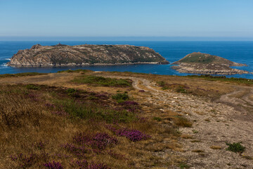 The Sisargas, two islands in the seashore of A Coru&ntilde;a, Galicia. Summer 2020 holidays.