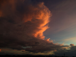 Obraz premium fire in the sky