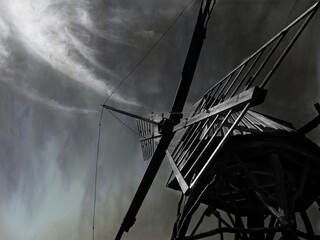 Windmill, öland, windmill, b&w, medium, hasselblad, Windmühle