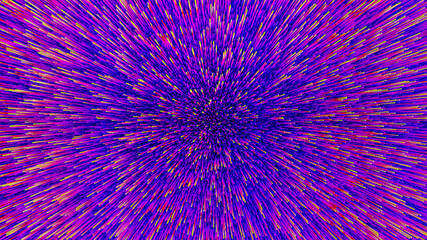 Abstract geometric 3d shapes background made of colorful bars, big digital data concept, perspective view, 3d illustration