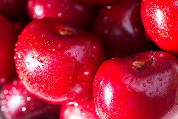 Red cherry close-up.