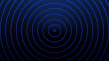 Fototapeta na wymiar Blue and black gradient circle wallpapers, Background image.