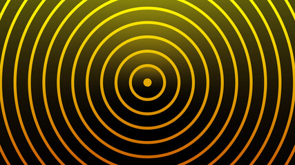 Naklejka premium Yellow and black gradient circle wallpapers, Background image.