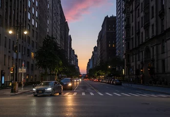 Afwasbaar Fotobehang New York taxi new york stad