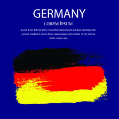 Obraz premium Germany flag vector illustration