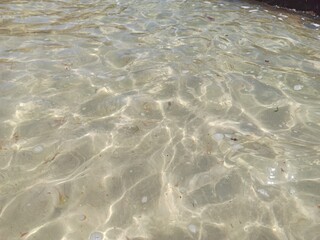 water and sand