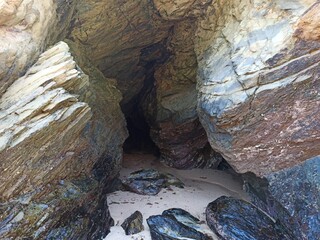 cave in the beach