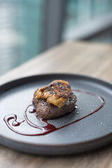 Beef Tenderloin with Seared Foie Gras