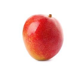 Fresh ripe mango isolated on white. Exotic fruits