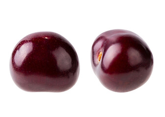 Cherries isolated on white background
