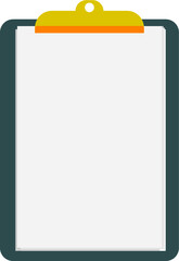 clipboard with blank paper