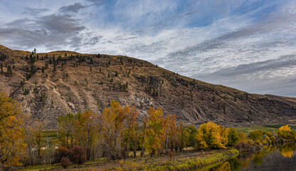 autumn landscape in the mountains