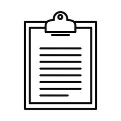 document board line style icon vector design