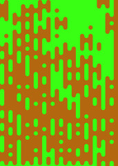 Neon Green color Abstract Rounded Color Lines halftone transition background illustration