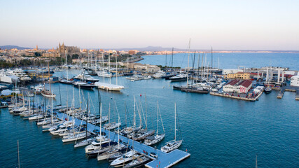 Fototapeta na wymiar Marina port Palma de Mallorca