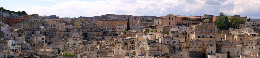 Fototapeta na wymiar Panoramic View of Matera