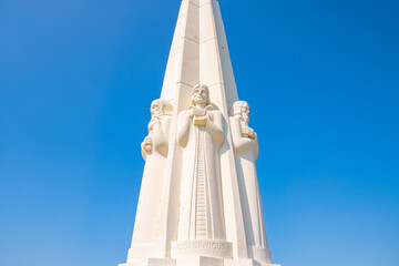 Griffith Observatory monuments in Los Angeles California