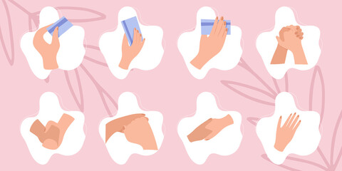 Hand holding credit card. Business money payment, person cash. Icon vector illustraton.