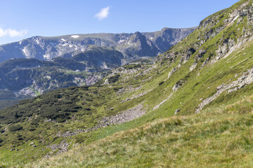 Fototapeta premium Rila Mountain near The Seven Rila Lakes, Bulgaria