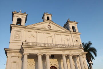 Fototapeta na wymiar Iglesia de Santa Lucía, Suchitoto, El Salvador. 