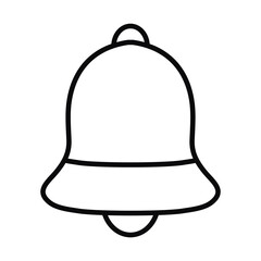 classic bell icon, line style