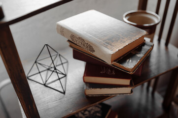 Vintage decoration from old books