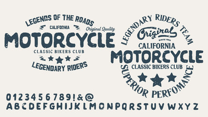 Motorcycle club community logo design.