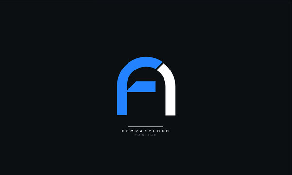 FN NF Letter Business Logo Design Alphabet Icon Vector Symbol