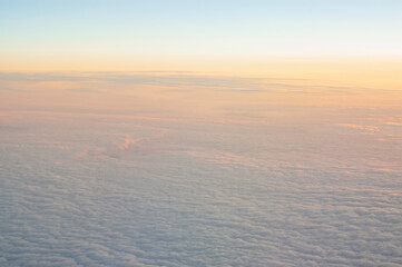 Fototapeta na wymiar Above the clouds