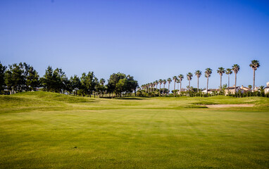 Fototapeta na wymiar Golf school in Cadiz. Andalusia, Spain