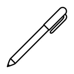 Pen line style icon vector design