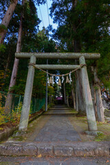 Fototapeta na wymiar Temples of Teramachi in higashiyama walking route in Takayama