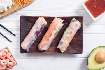 Vietnamese spring rolls