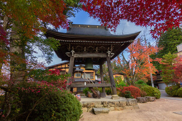 Temples of Teramachi in higashiyama walking route in Takayama