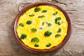 Italian healthy breakfast Omelette