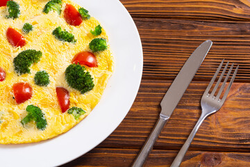 Italian healthy breakfast Omelette