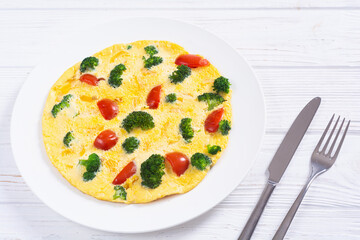 Italian healthy breakfast Omelette